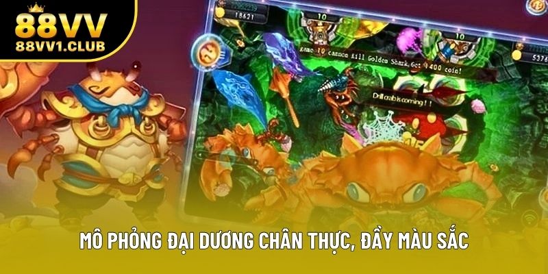 Mô phỏng đại dương chân thực, đầy màu sắc Mô phỏng đại dương chân thực, đầy màu sắc